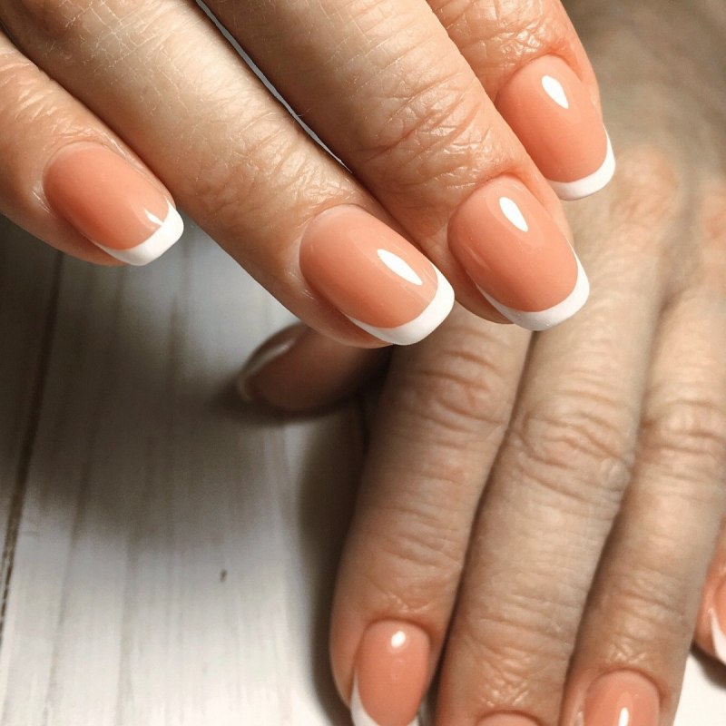 Френч на длинные ногти