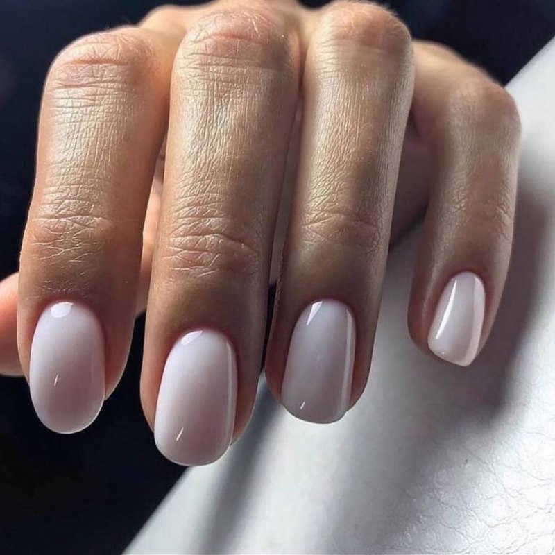 Квадратные закругленные ногти