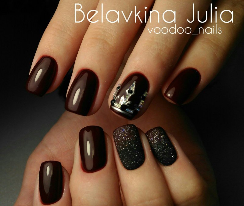 Нарощенные красивые гелевые ногти