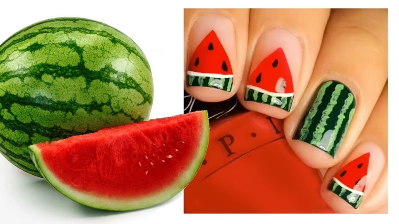 Маникюр с фруктами
