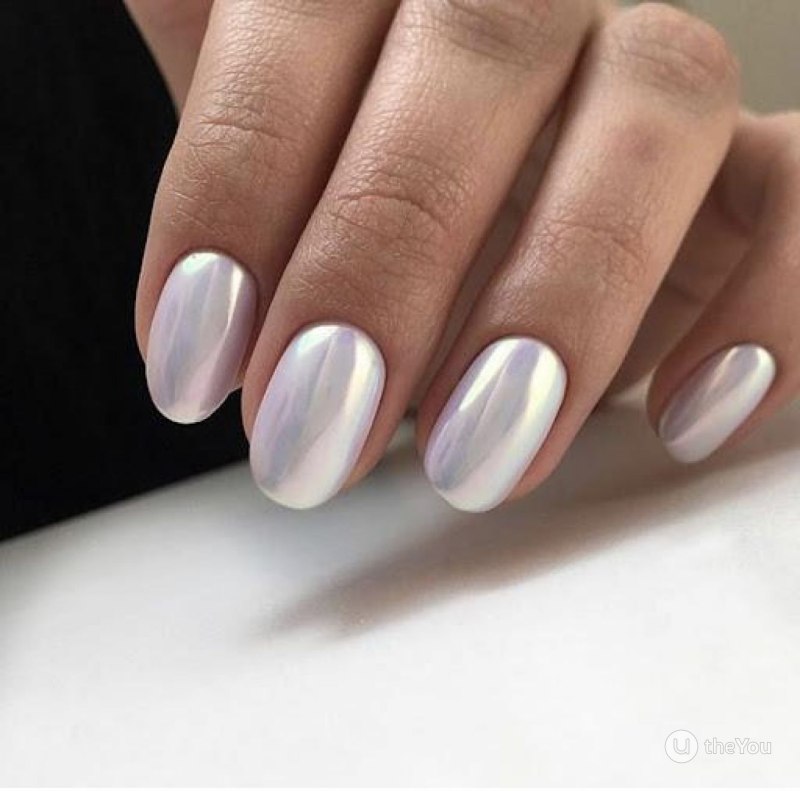 Маникюр 2022 втирка Жемчужная