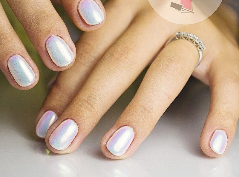 Маникюр на короткие ногти втика