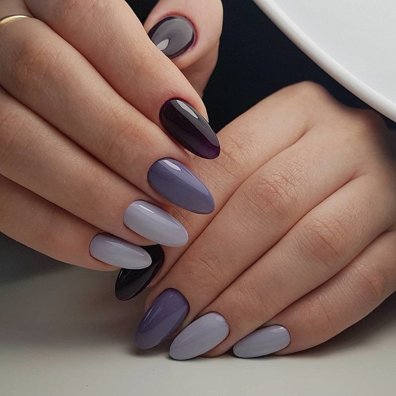 Однотонный маникюр