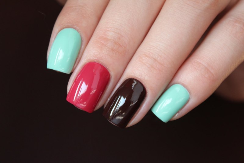 Ногти однотонные