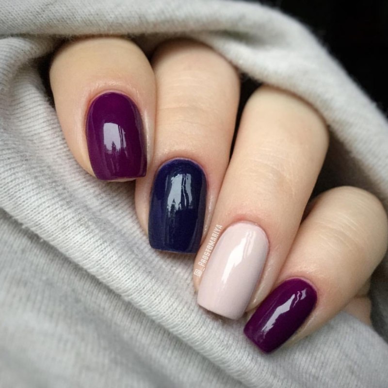 Сочетание цветов в маникюре