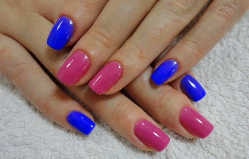 Сочетание цветов на ногтях