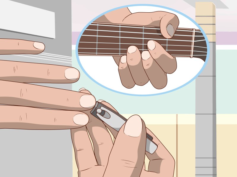 Маникюр с гитарой