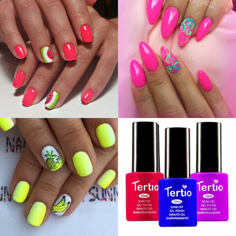 Красивые яркие ногти