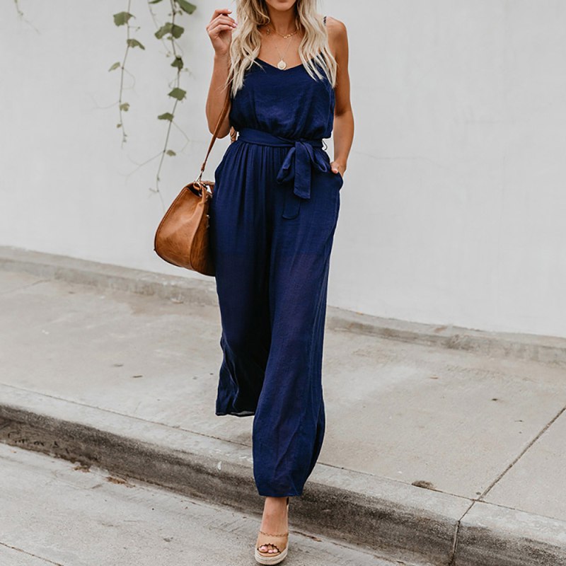 Комбез джинсовый со штанами клеш