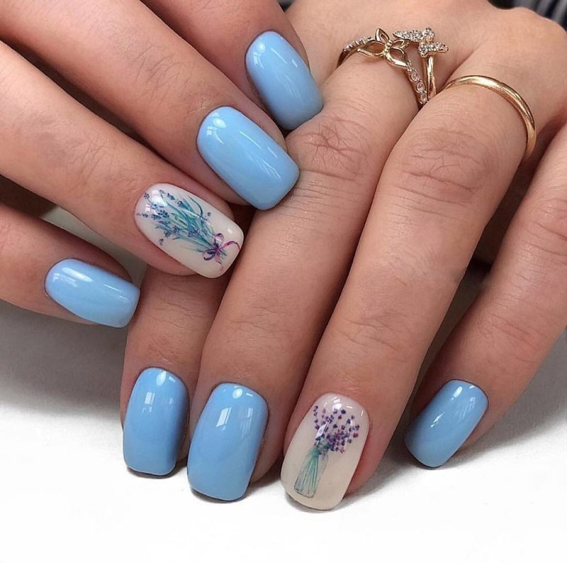 Маникюр на короткие ногти шеллак