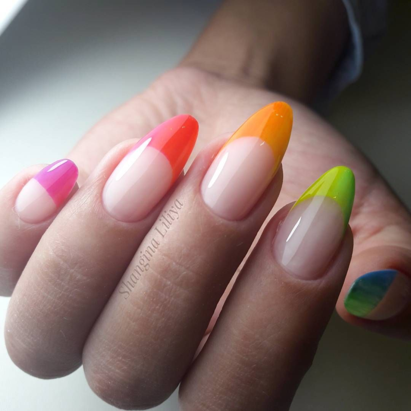 Цветной френч