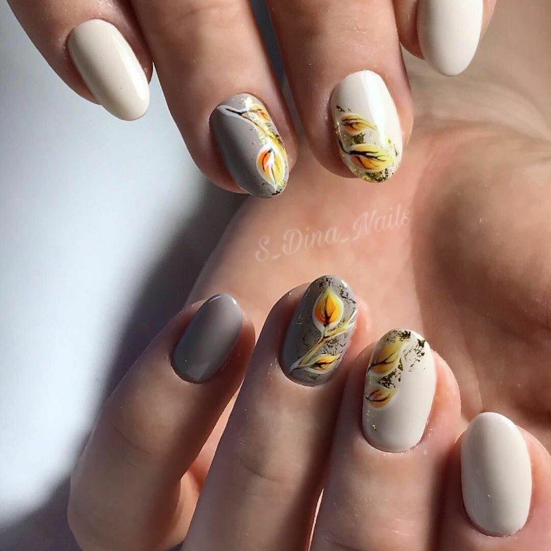 Красивый осенний маникюр