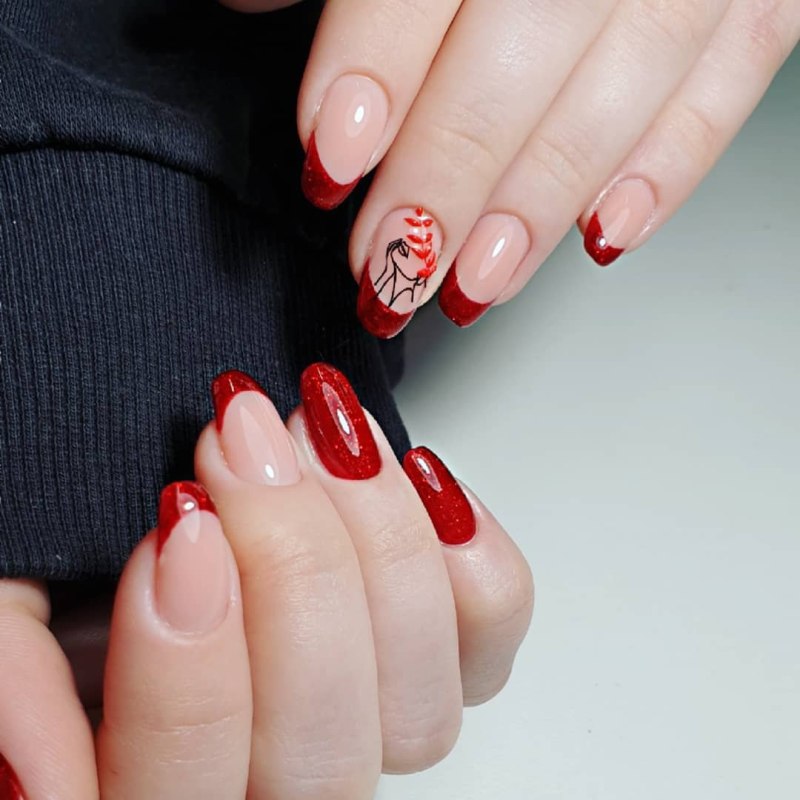 Выкладной френч красный