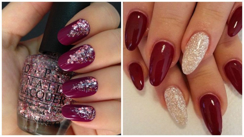 Бордовый френч на миндалевидных