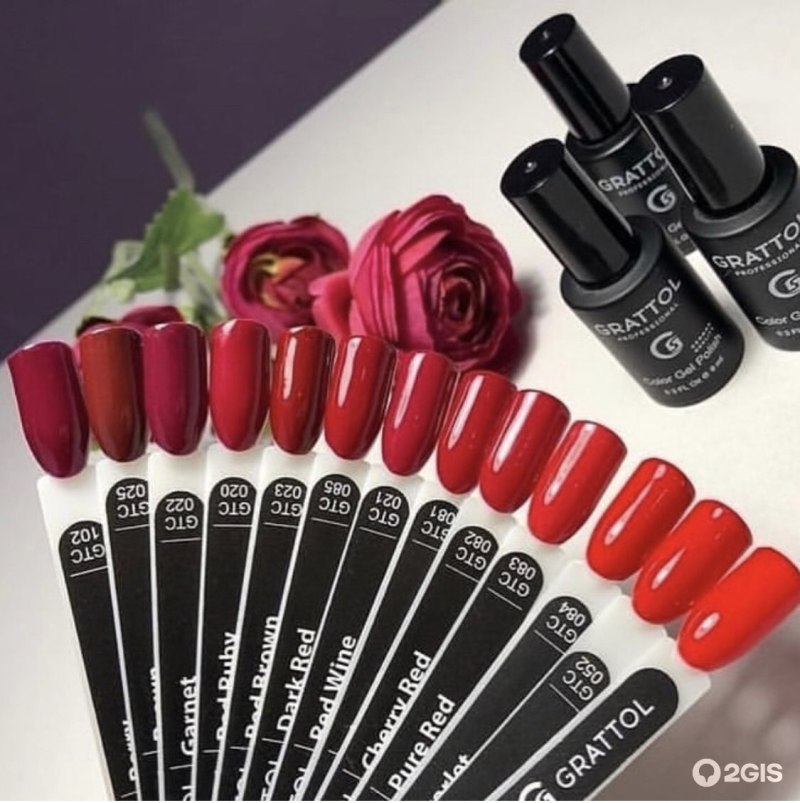 Оттенки красного лака для ногтей палитра