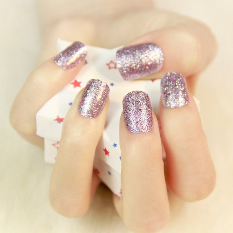 Золотой Шиммер маникюр