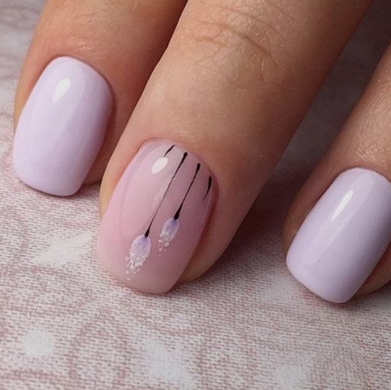 Белый маникюр на короткие ногти