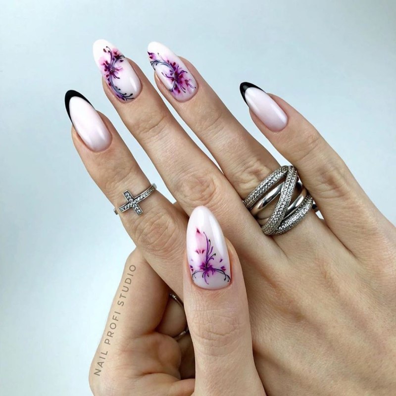 Дизайн ногтей миндаль