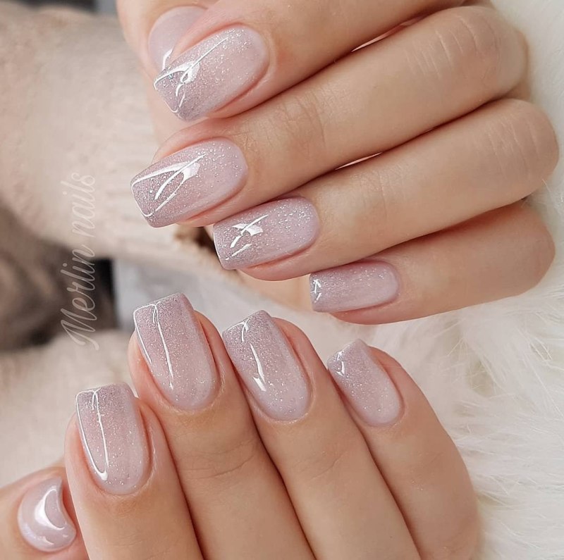 Маникюр френч пастельные тона