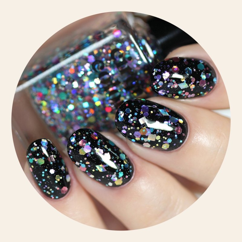 Ногти с блестками