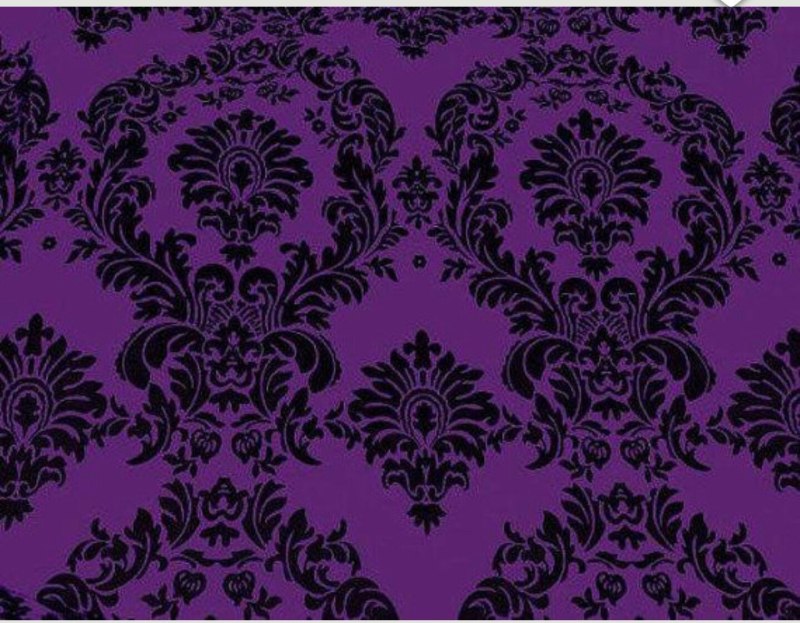Ткань фиолетовая с узором