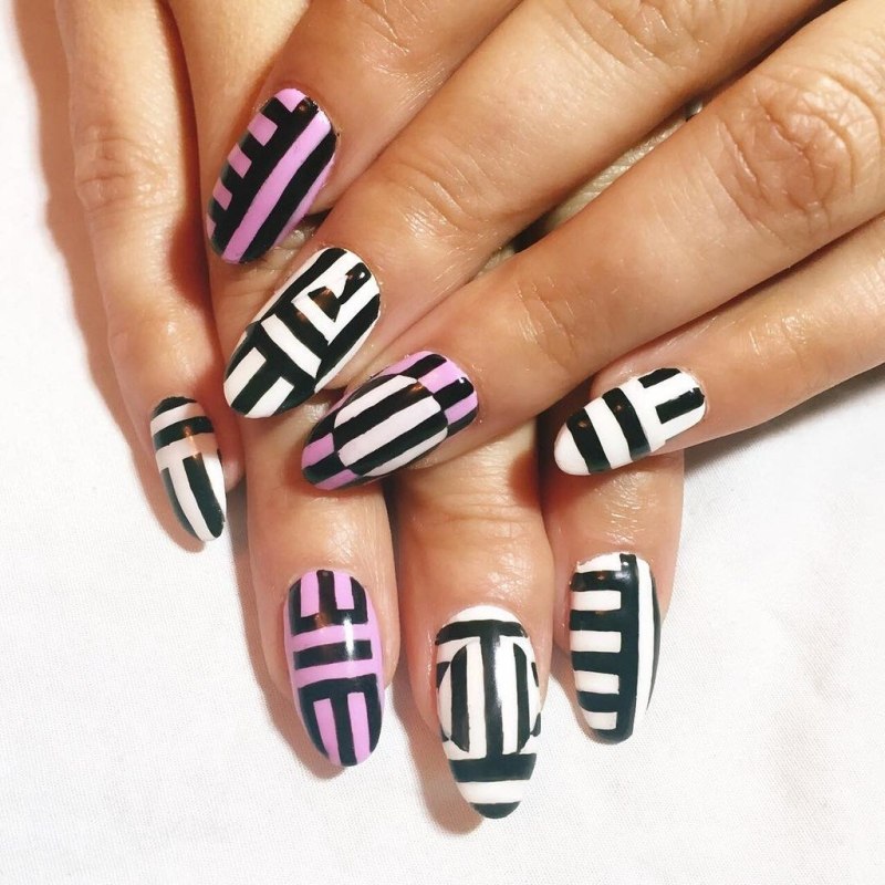 Геометрический маникюр