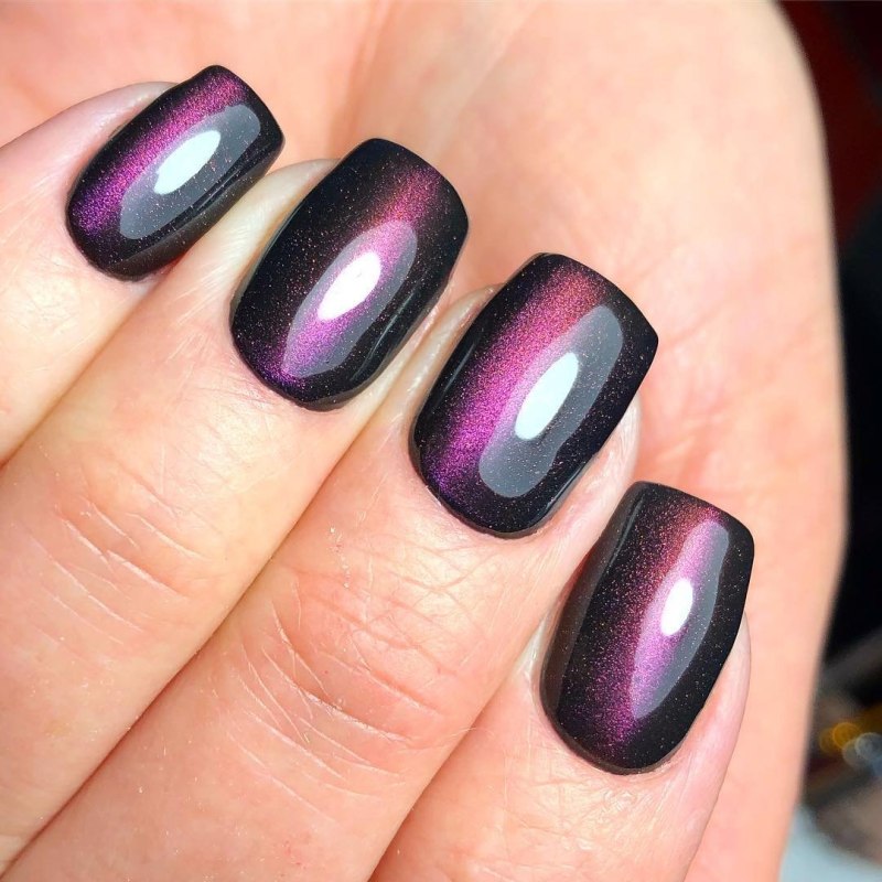 Кошачий глаз на типсах