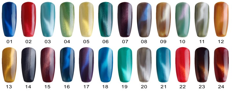 Лак 9д кошачий глаз серый