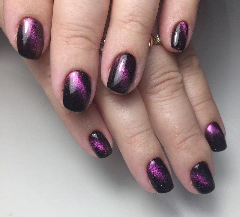 Покрытие гель лак кошачий глаз