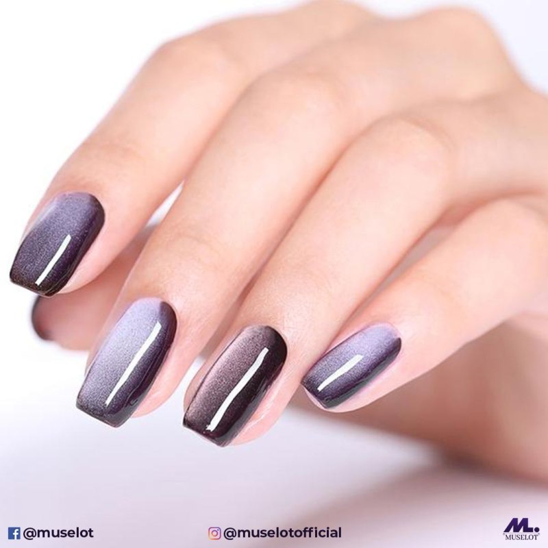 Маникюр кошачий глаз