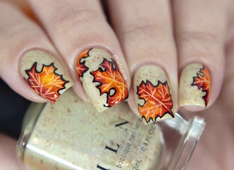 Ногти осень