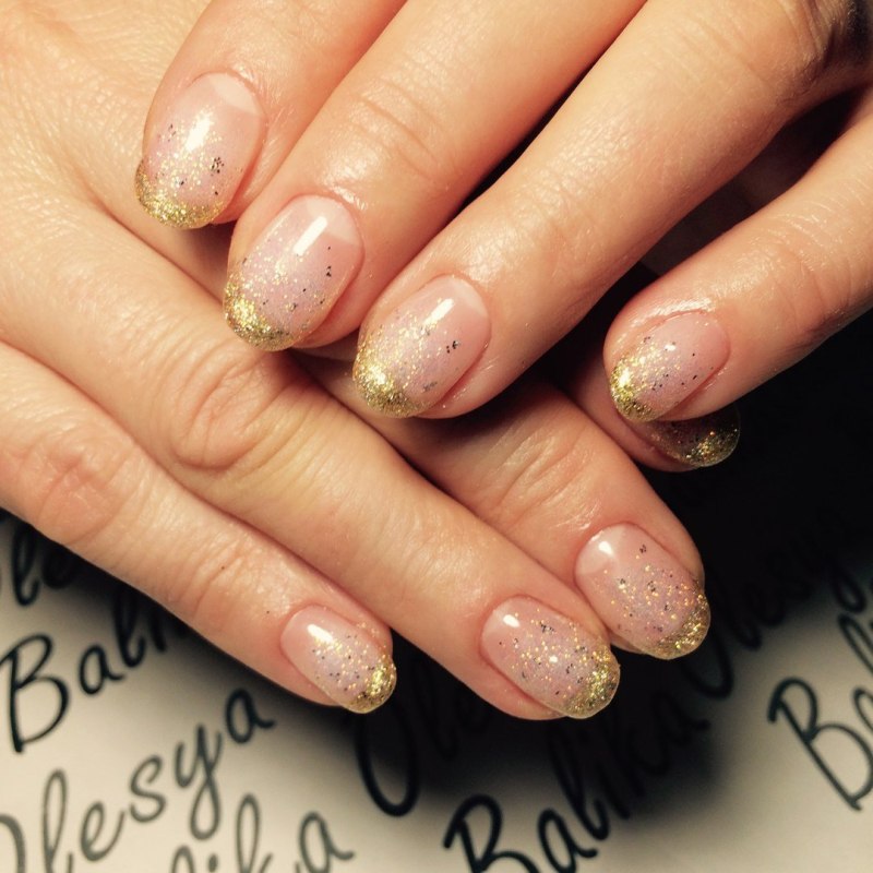 Шеллак синий с блестками