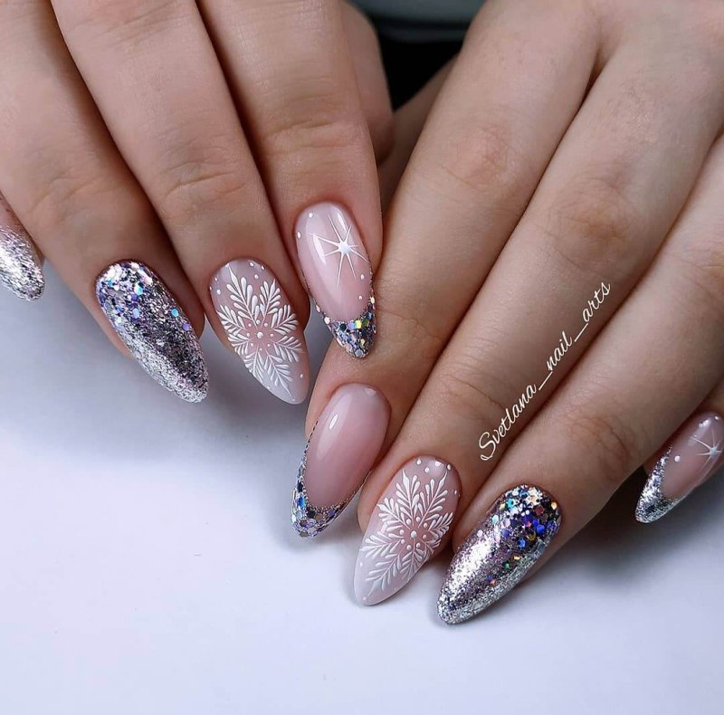 Маникюр с прозрачным гель лаком