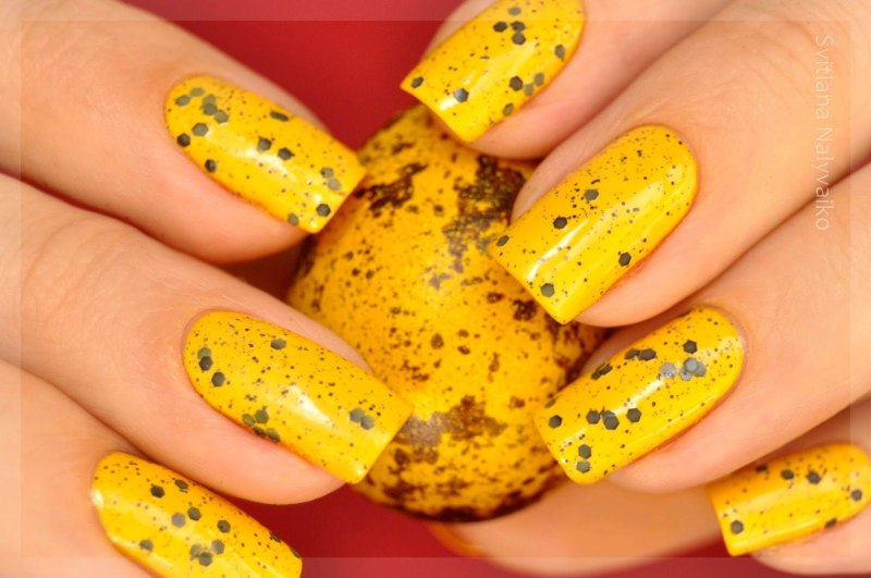 Маникюр перепелиное яйцо 2021