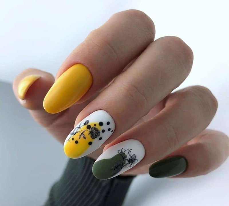 Маникюр перепелиное яйцо