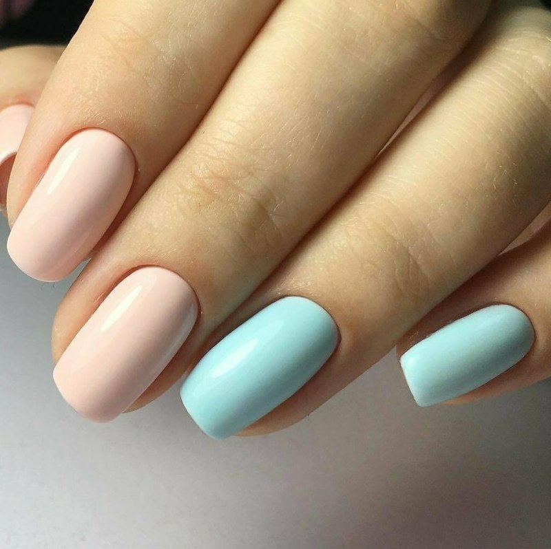 Ногти пастельные тона