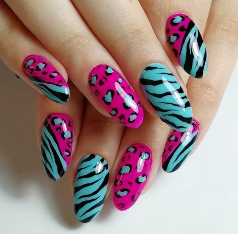 Красивые яркие ногти