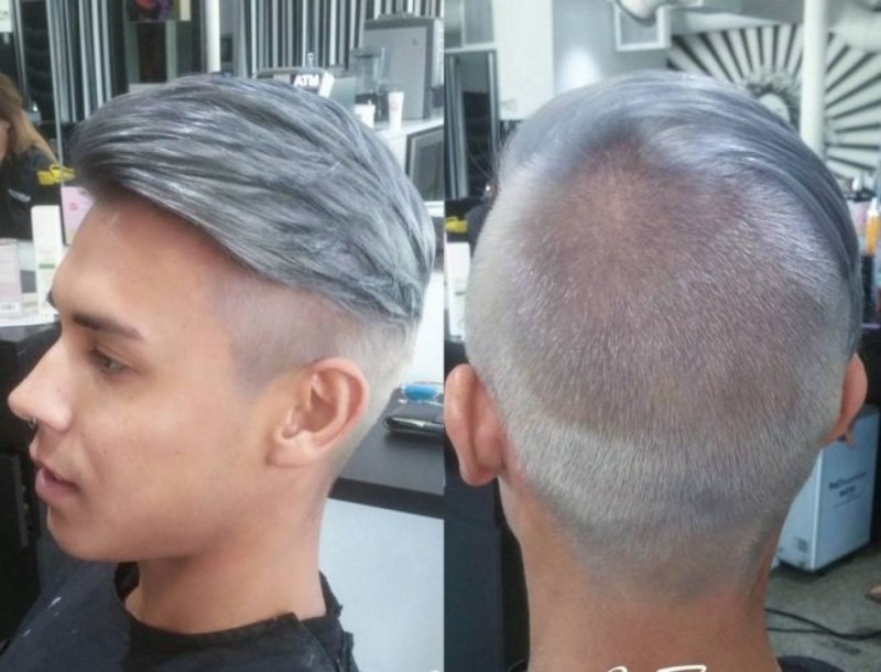 Графитовый цвет волос мужской