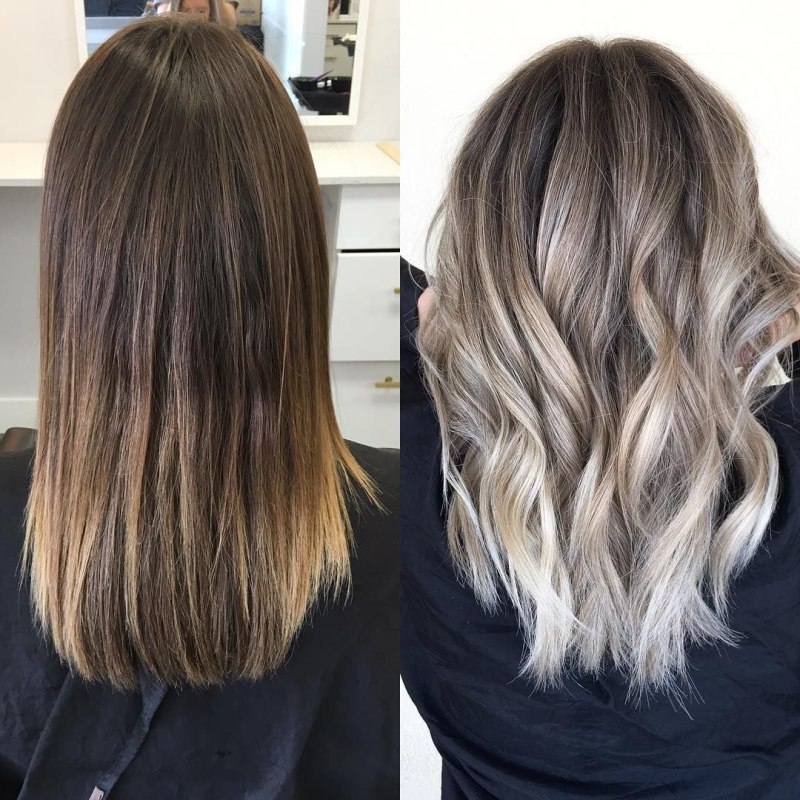 Окрашивание из темного в светлый