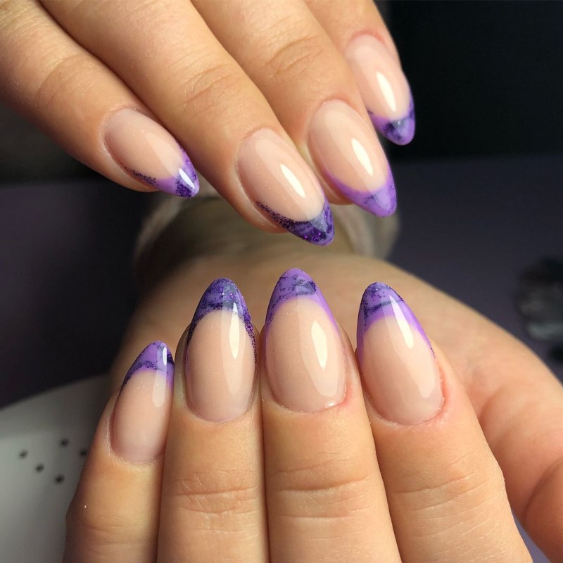 Красивый маникюр на нарощенные ногти