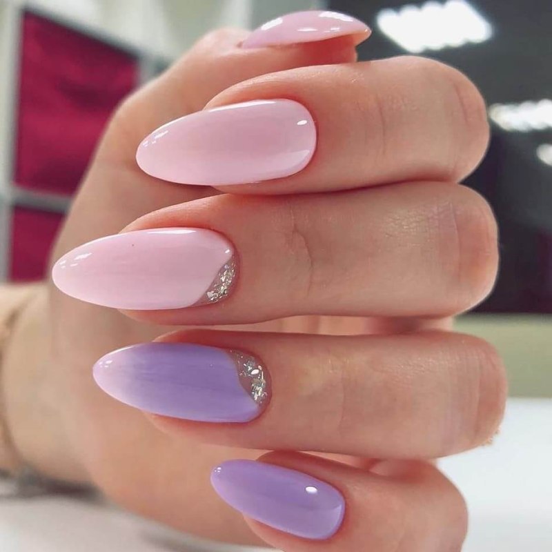 Двухцветный маникюр