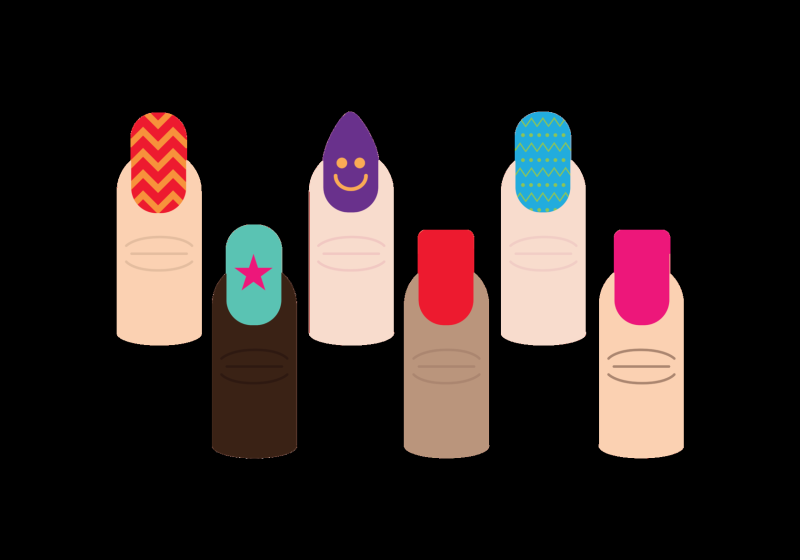 Форма ногтей вектор