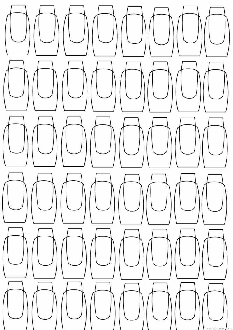 Макеты ногтей для рисования