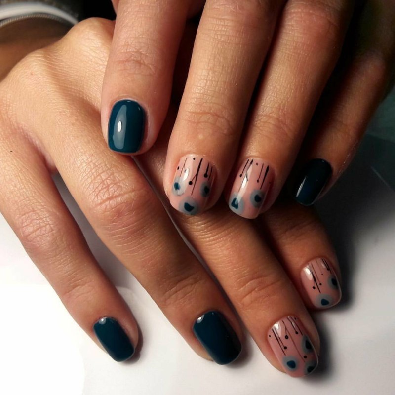 Красивый маникюр на короткие ногти