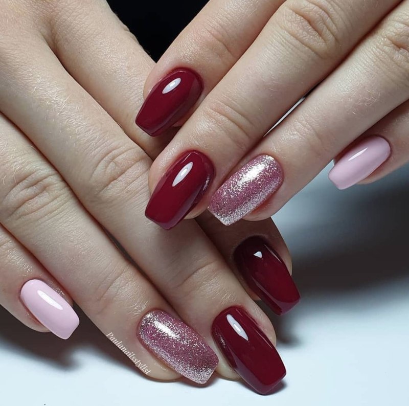 Однотонное покрытие ногтей