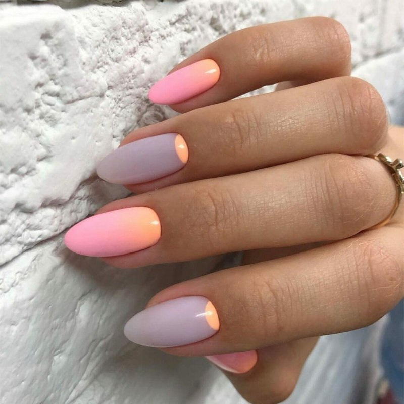 Маникюр омбре градиент