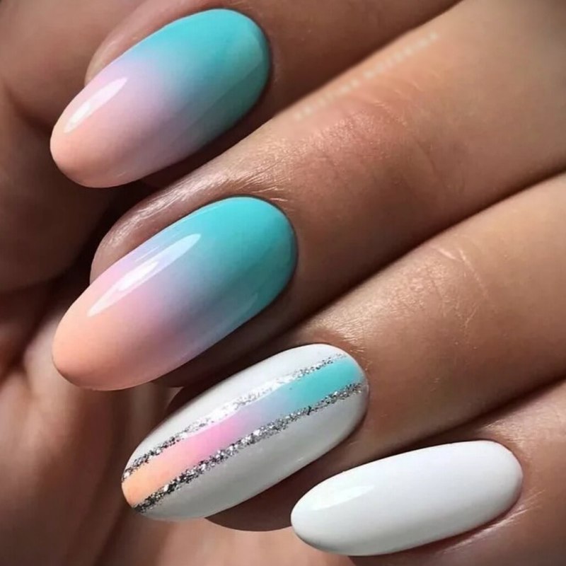 Маникюр омбре градиент