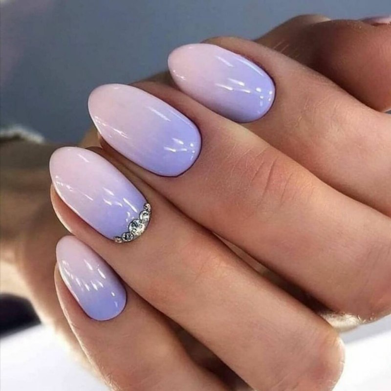 Маникюр градиент с втиркой