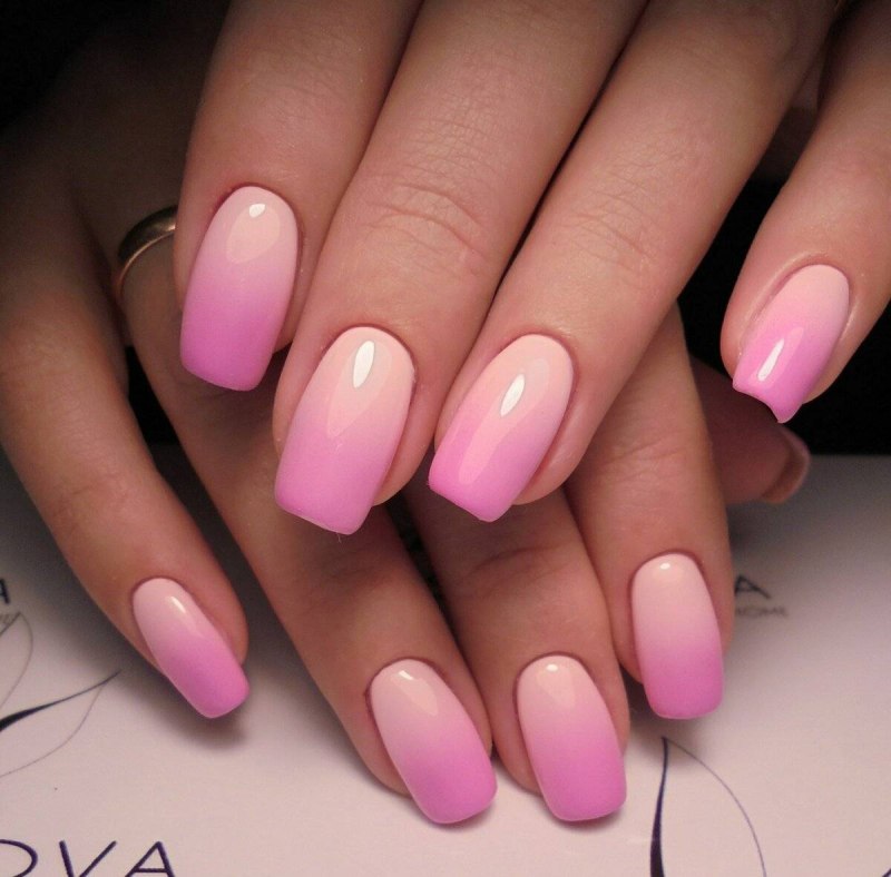 Маникюр омбре 2021 модные лето