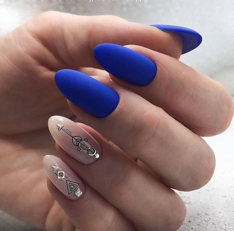 Градиент на ногтях мато вы